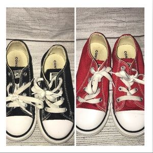 boys black converse size 1